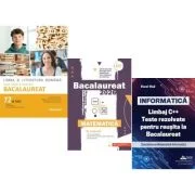 Pachet Bacalaureat 2026. Limba si literatura romana. 72 teste complete, Matematica M_Mate-Info si INFORMATICA. Limbaj C++. Teste rezolvate Mate-Info -