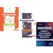 Pachet Bacalaureat 2026. Limba si literatura romana, Matematica M-stiintele-naturii si M-tehnologic si INFORMATICA. Limbaj C++. Teste rezolvate Mate-I