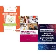 Pachet Bacalaureat 2026. Limba si literatura romana, Matematica M1. Teste si INFORMATICA. Limbaj C++. Teste rezolvate Mate-Info - Mihaela Dobos, Rodic