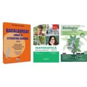 Pachet Bacalaureat 2026. Limba si literatura romana, Matematica M2 Profil Stiinte ale naturii si Biologia pe intelesul tuturor clasele 9-10 - Mariana