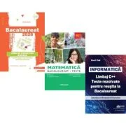 Pachet Bacalaureat 2026. Limba si literatura romana, Matematica M2 Profil Stiinte ale naturii. Teste si INFORMATICA. Limbaj C++. Teste rezolvate Mate-