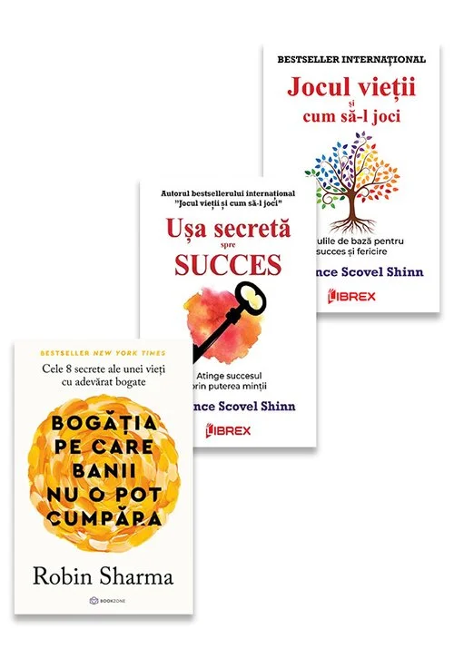 Pachet Bogatia incepe in minte. Set 3 carti