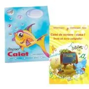Pachet Caiet tip 1 Pestisor A5, 32 file, Casa Tipografica si Invat sa scriu caligrafic! Caiet de scriere clasa 1 - Adina Grigore
