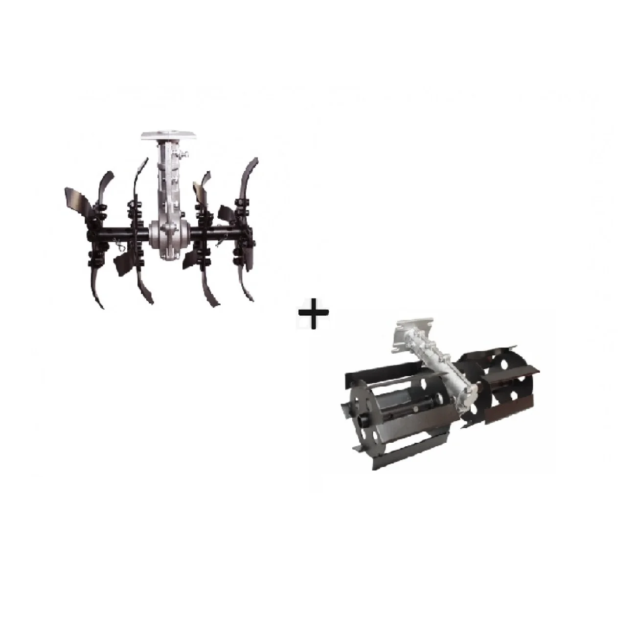 Pachet promotional - Accesorii Motocoasa - Cultivator + Prasitoare 28 mm x 9D Micul Fermier