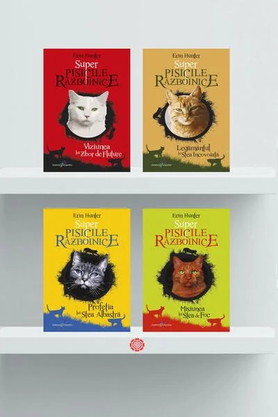 Pachet Seria Super Pisicile războinice - Paperback brosat - Erin Hunter - Galaxia Copiilor