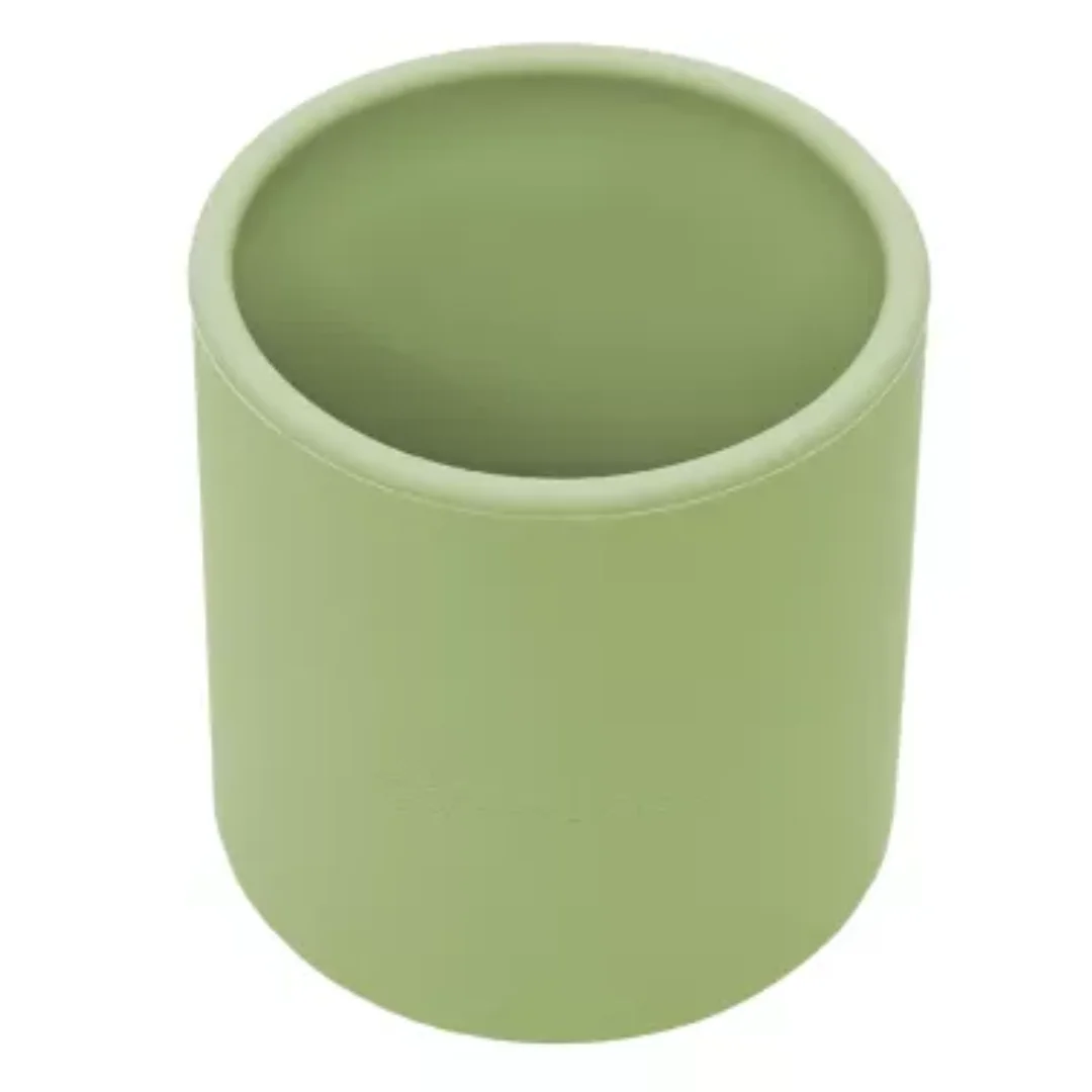 Pahar din silicon, 6 luni+, Raw Green, Appekids