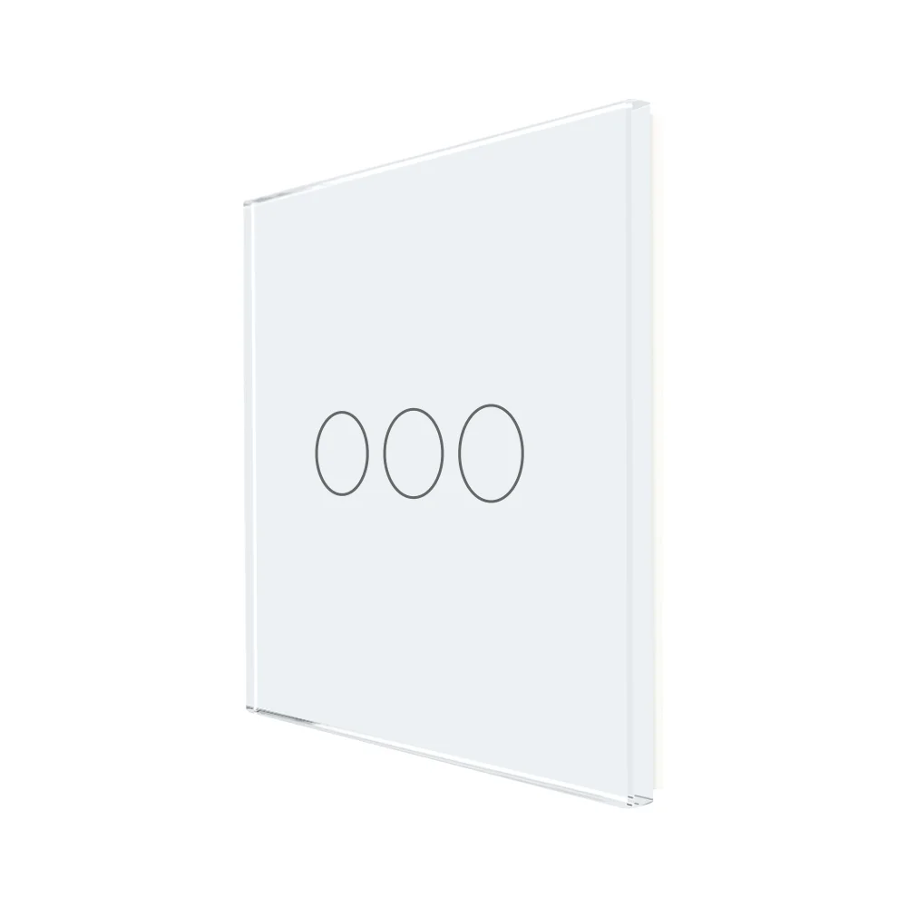 Panou Intrerupator Triplu cu Touch Din Sticla LUXION