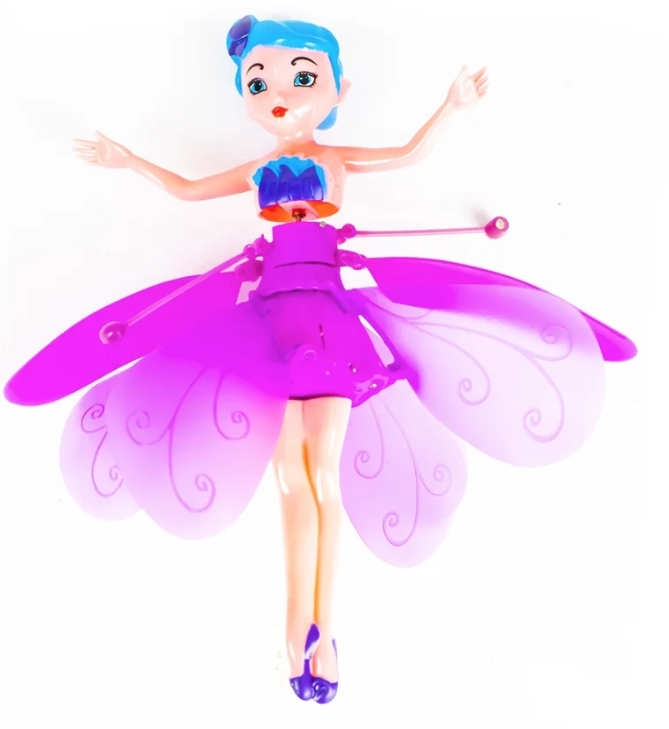 Papusa tip-zana zburatorare cu control interactiv al mainii 19x6.5cm OFF