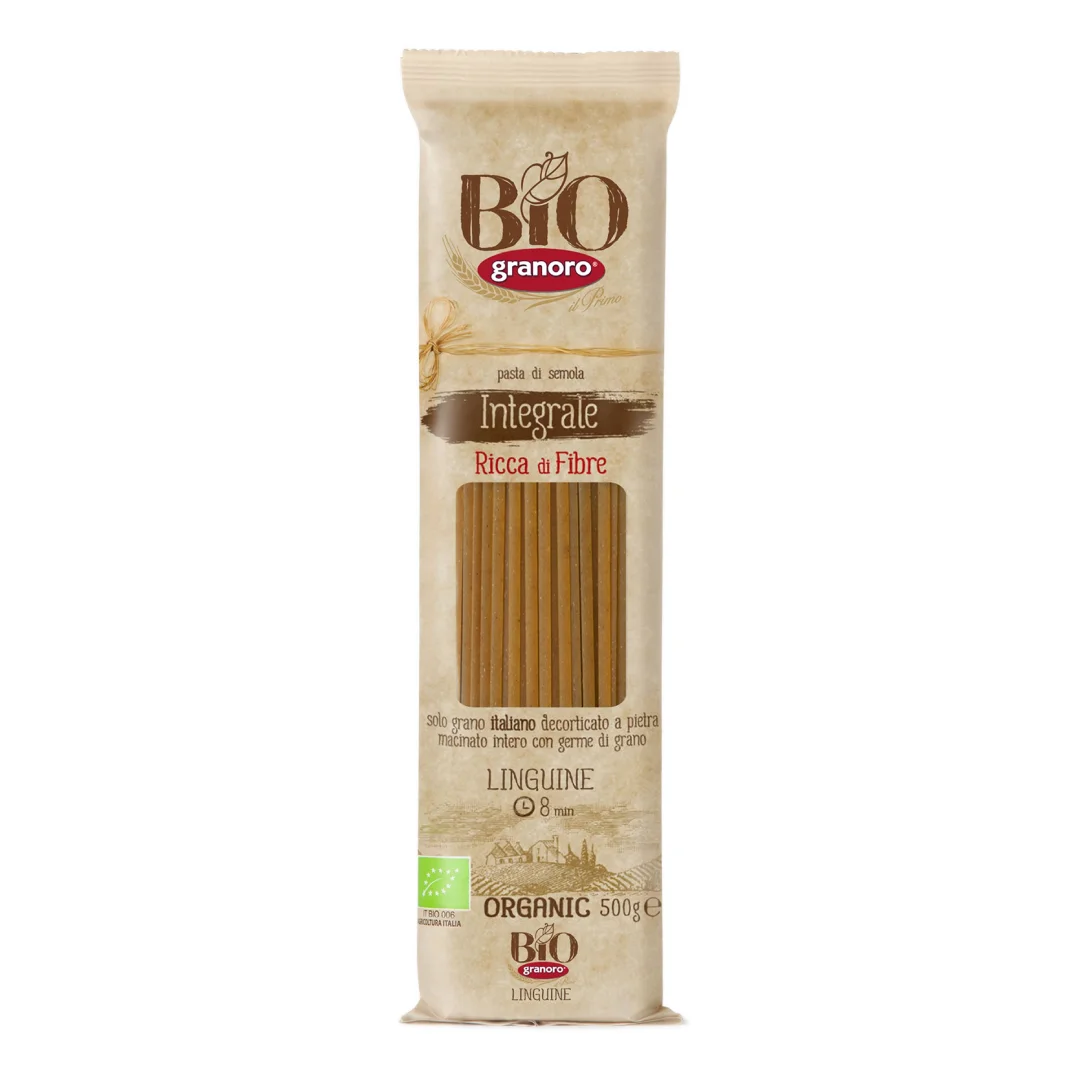 Paste Linguine integrale BIO, N.3, 500g, Granoro
