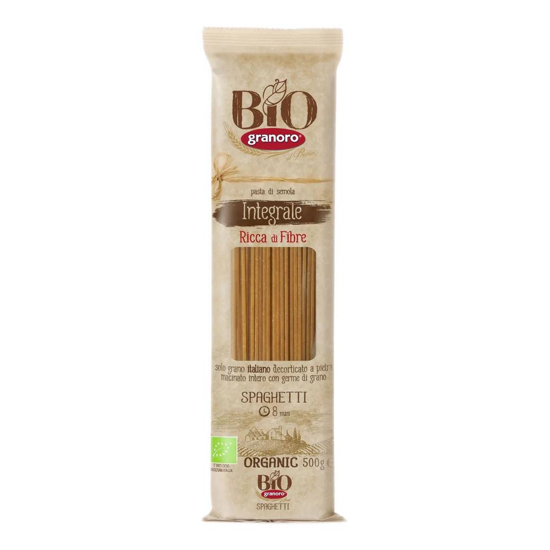 Paste Spaghetti integrale BIO, N.12, 500g, Granoro