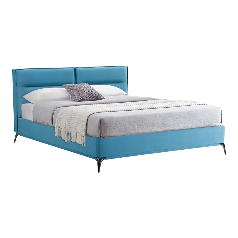 Pat dublu Ikina, Petrol, 160x200 cm