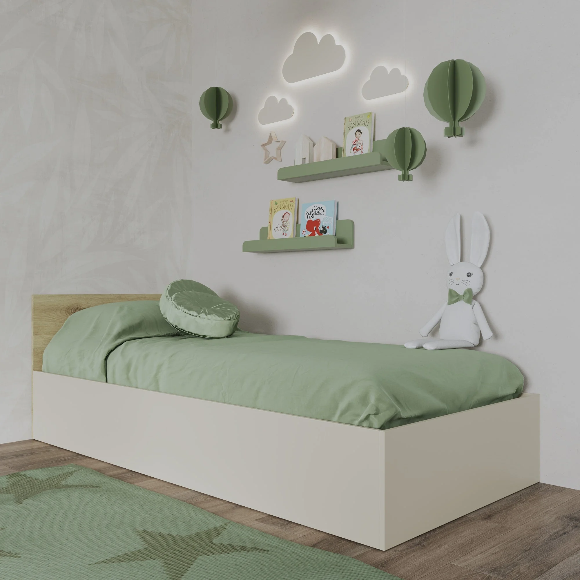 Pat Malmo, 200 x 90 cm, Stejar Artisan/Argila