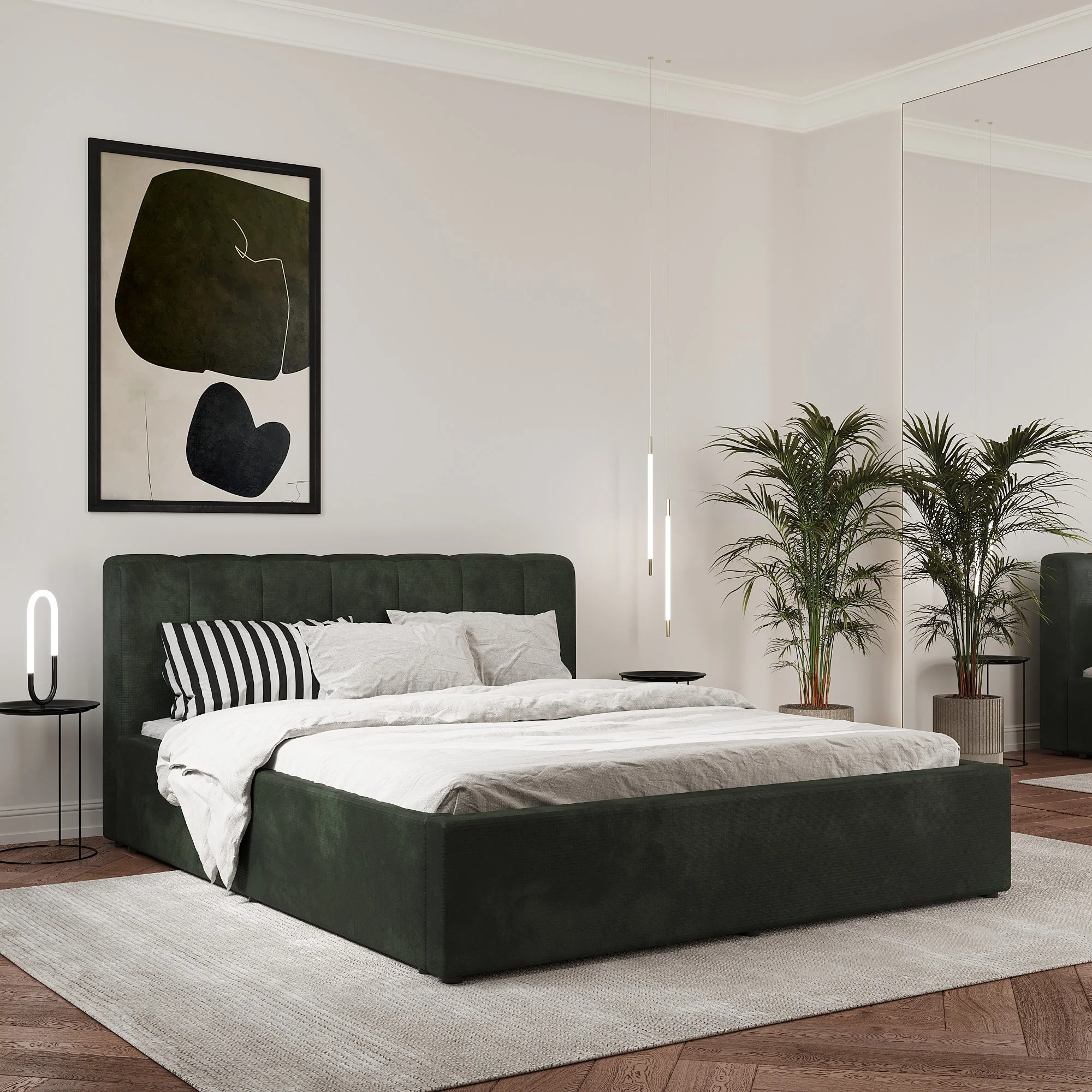 Pat Tapitat Almo, 200 x 160 cm, Verde Inchis