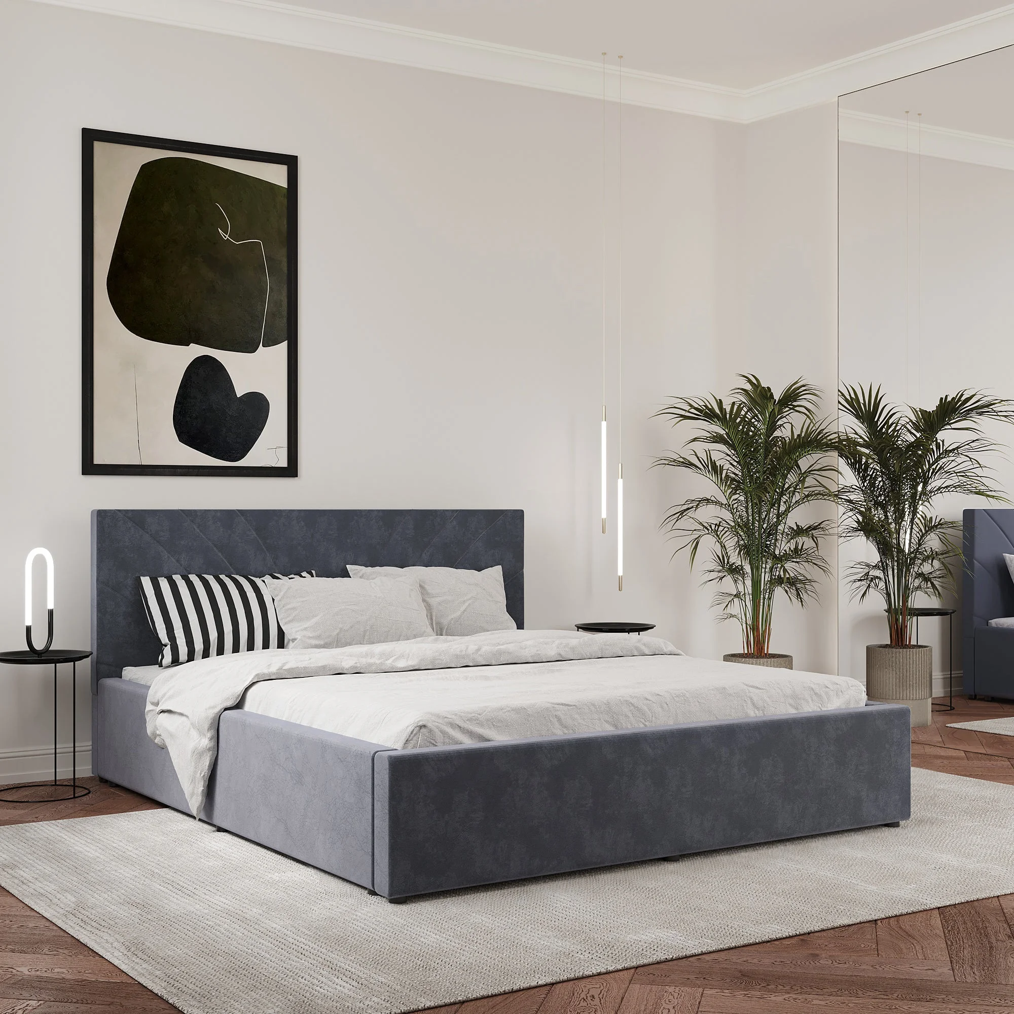 Pat Tapitat Fargo, 200 x 160 cm, Cenusiu