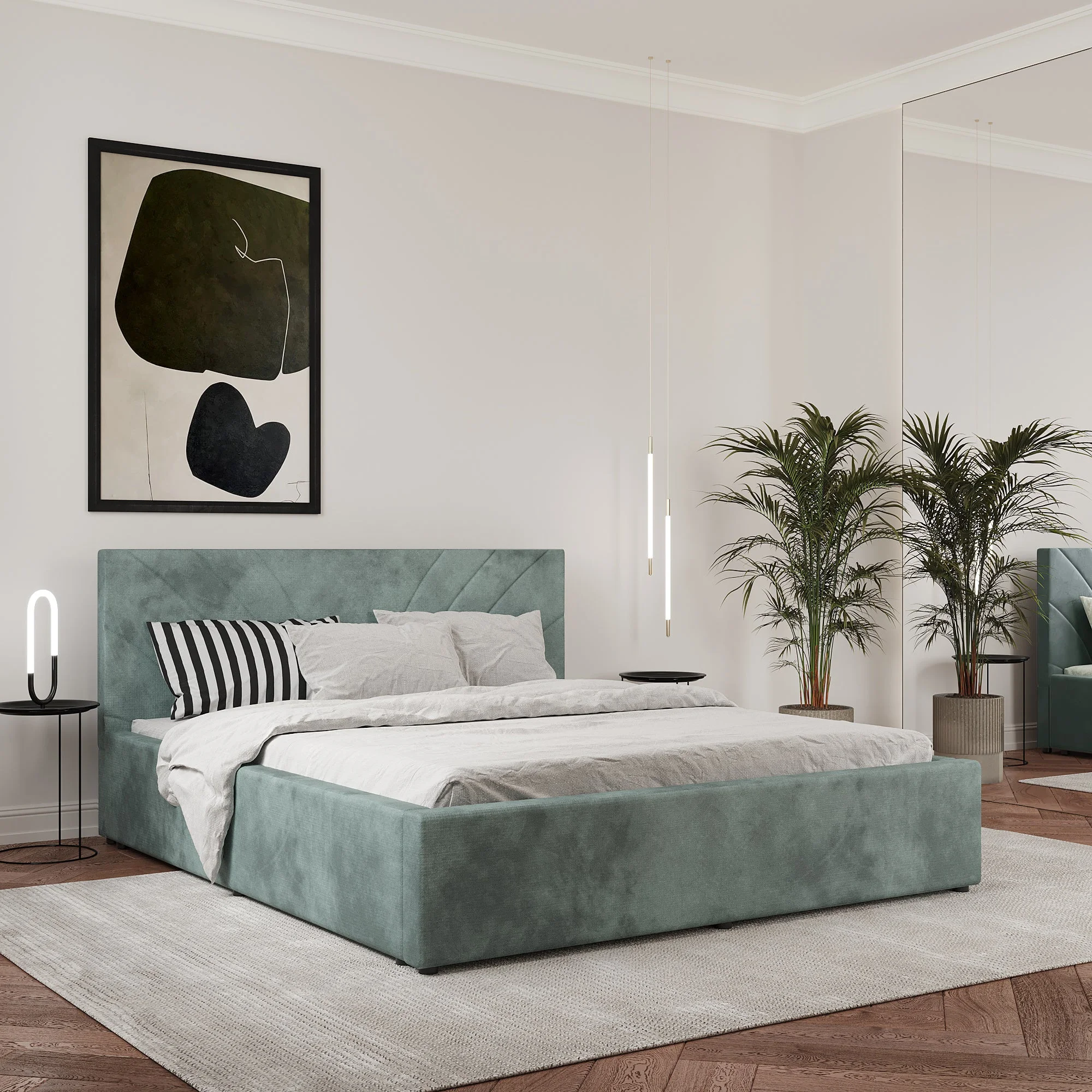 Pat Tapitat Fargo, 200 x 160 cm, Turcoaz