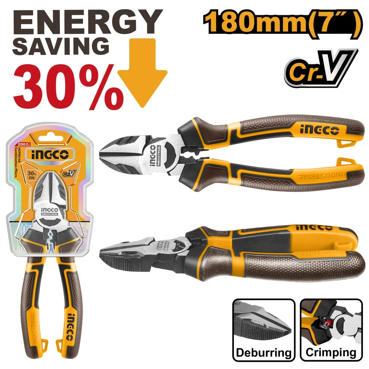 Patent Taietor 6'' 160 mm Industrial cu Parghie Marita INGCO HHLDCP28160