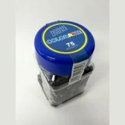 Patroane cerneala scurte (rezerve) Colorarte, cerneala albastra, borcan PVC 75 bucati, albastre
