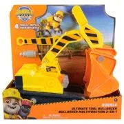 PATRULA CATELUSILOR RUBBLE SI ECHIPA VEHICUL BULDOZER MULTIFUNCTIONAL 2 IN 1