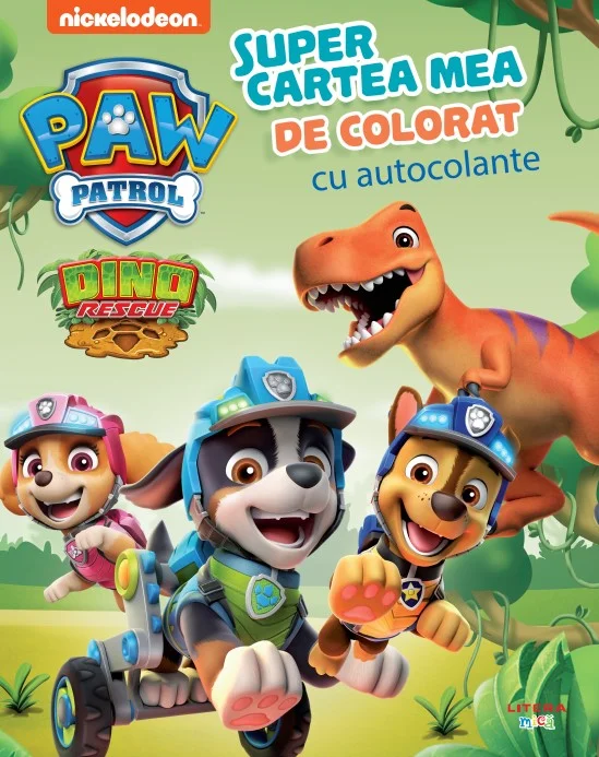 Patrula Catelusilor. Supercartea mea de colorat, cu autocolante