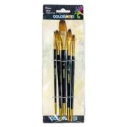 Pensula Colorarte DB20502, varf semirotund, set 5 bucati