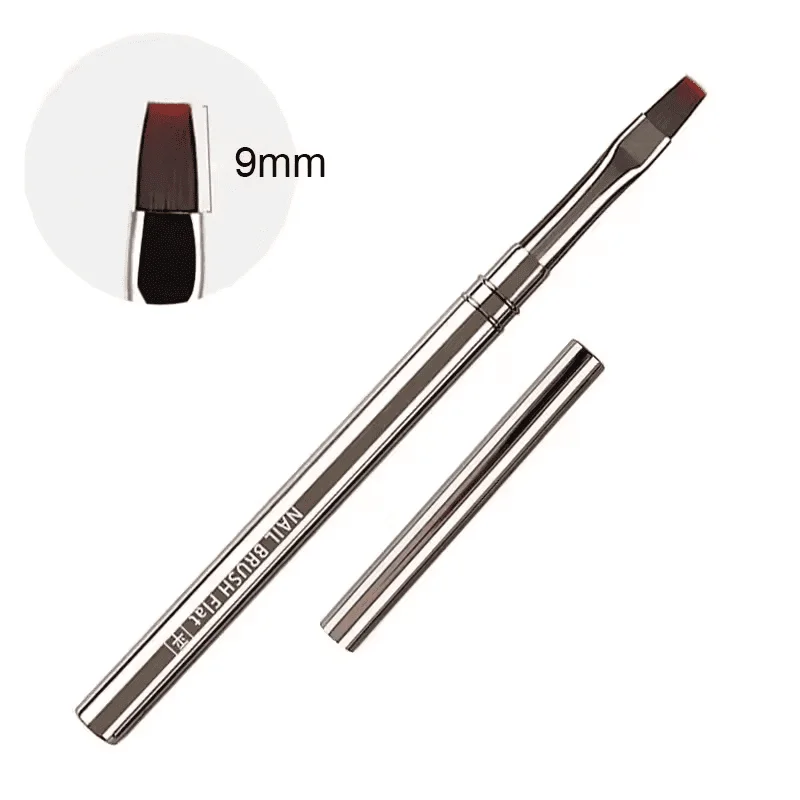 Pensula Metal Grey Flat 9mm - Everin