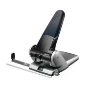 Perforator metalic Leitz 5180 de mare capacitate, partial reciclat, reciclabil, 65 coli, negru