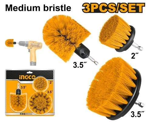 Perie Bormasina 1/4 Set 3 buc INGCO WCBM0301