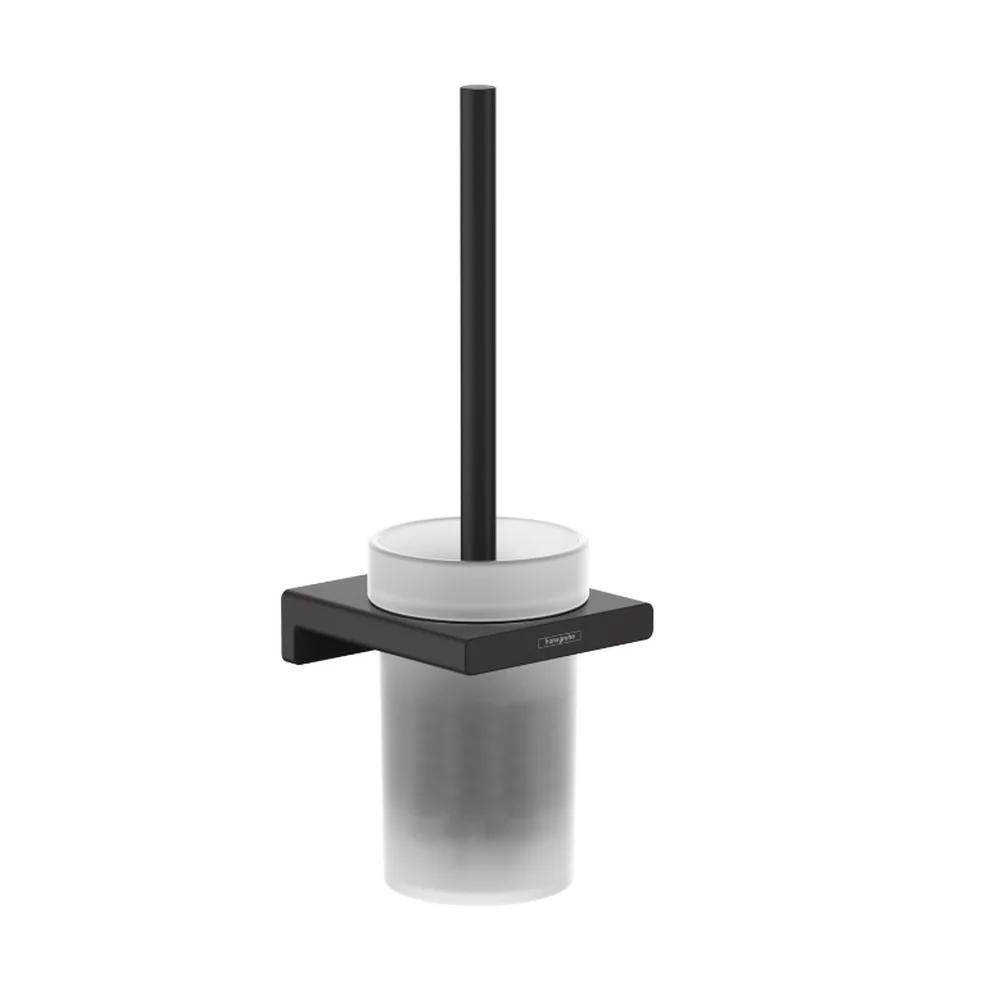 Perie cu suport pentru vasul de toaleta culoare negru mat Hansgrohe AddStoris 41752670