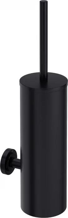 Perie wc montare pe perete, negru, Deante Temisto