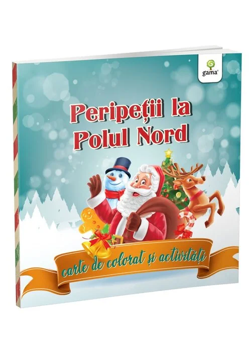 Peripeții la Polul Nord: carte de colorat și activități