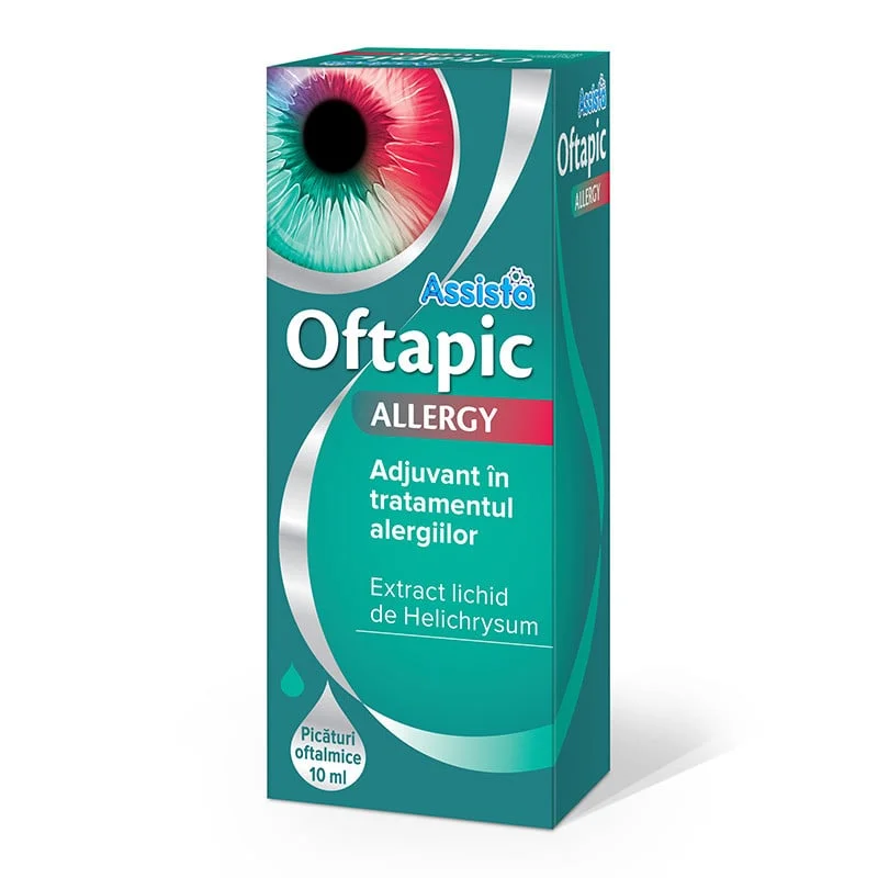 Picaturi pentru ochi Oftapic Allergy, 10ml, Assista