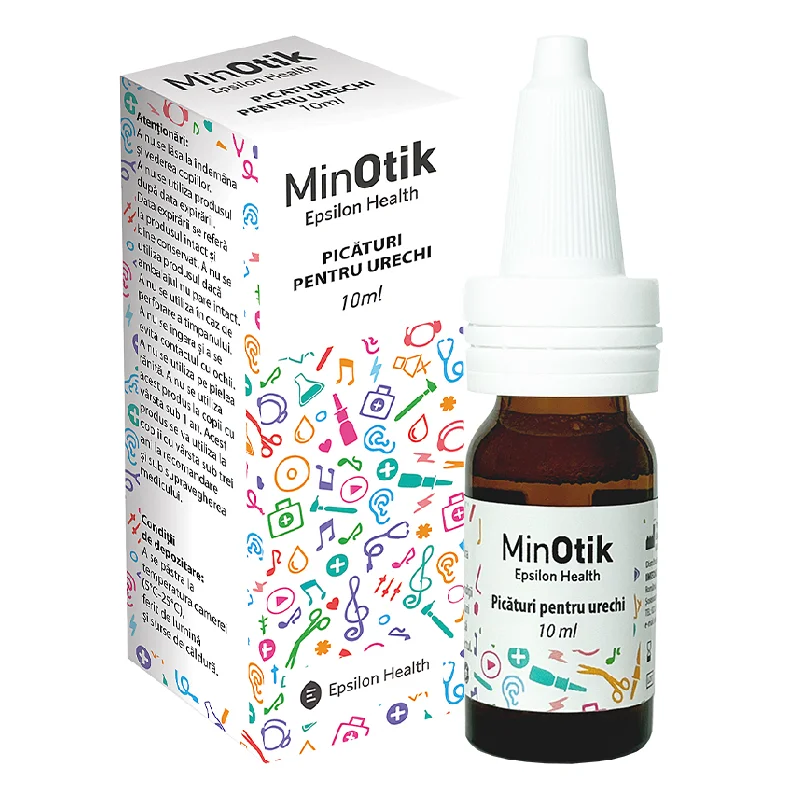 Picaturi pentru urechi MinOtik, 10 ml, Epsilon Health