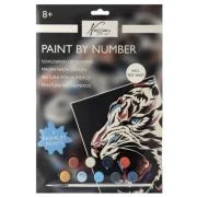 Pictura pe numere Creative Craft, 33x23 cm, model tigru