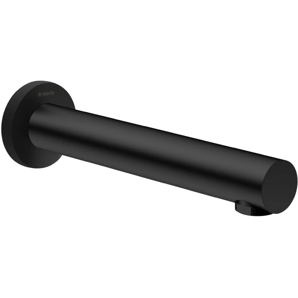 Pipa cada baie cu montaj in perete, culoare negru, Deante Cascada