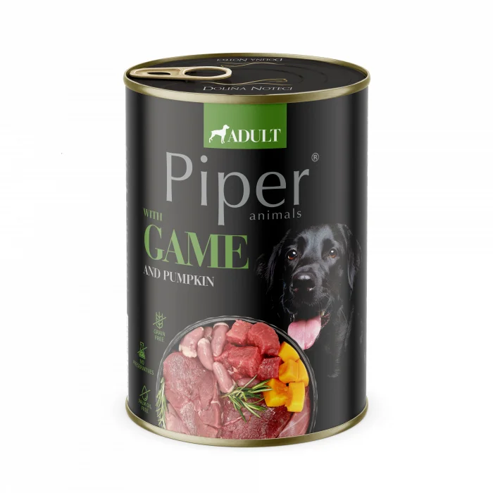 Piper Adult, Hrana Umeda, Carne de Vanat si Dovleac, 400 g