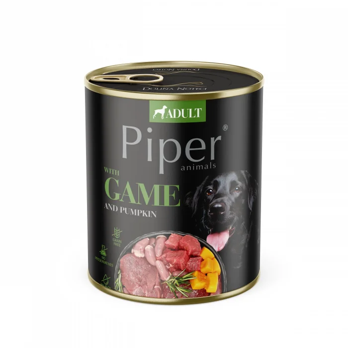 Piper Adult, Hrana Umeda, Carne de Vanat si Dovleac, 800 g