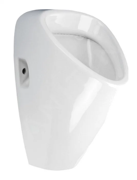 Pisoar alb suspendat cu sursa de alimentare integrata prin spate, 230V, GOLEM Sanela