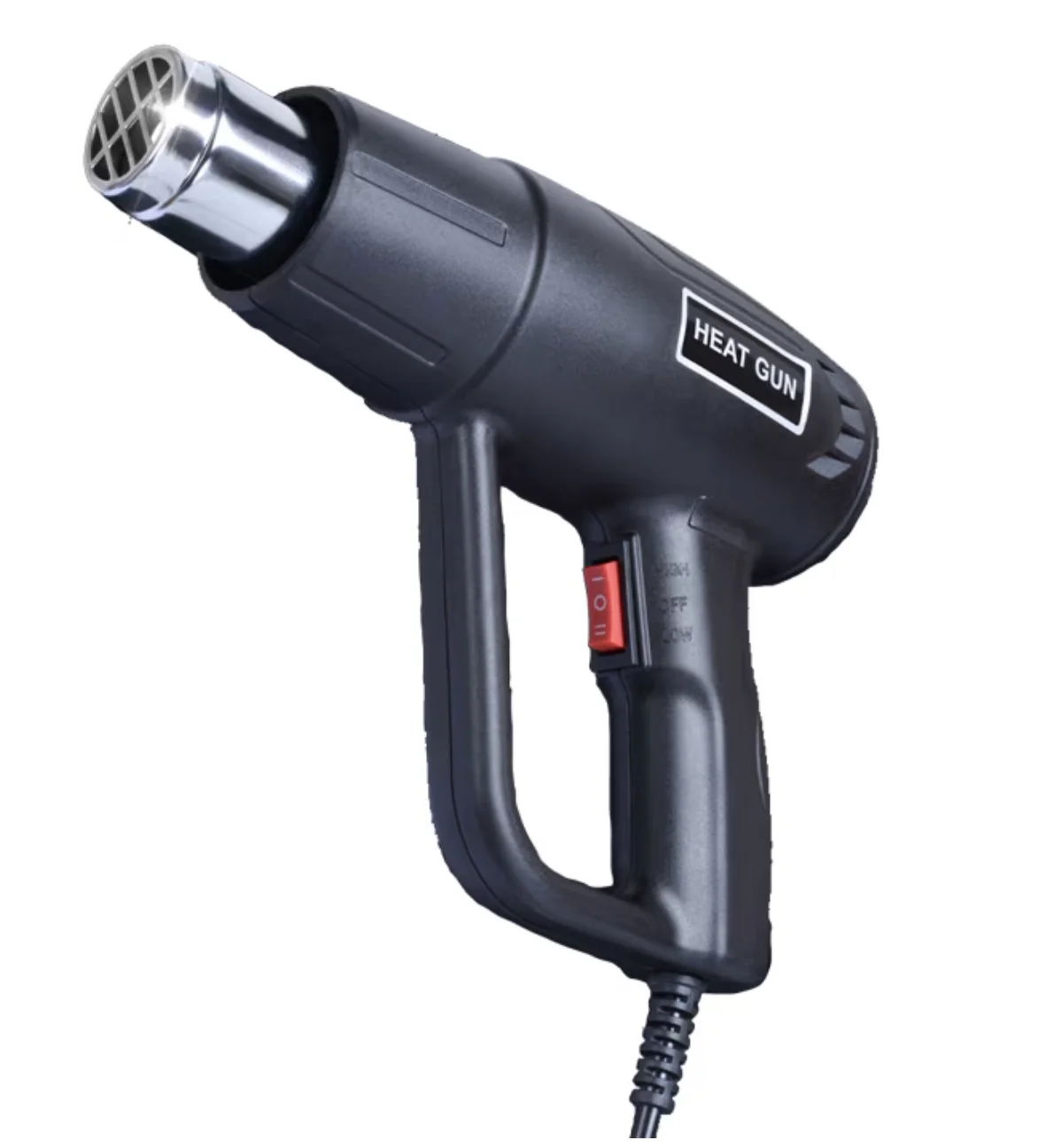 Pistol cu aer cald rezistent putere 2000 W temperatura intre 300 si 600 grade Negru