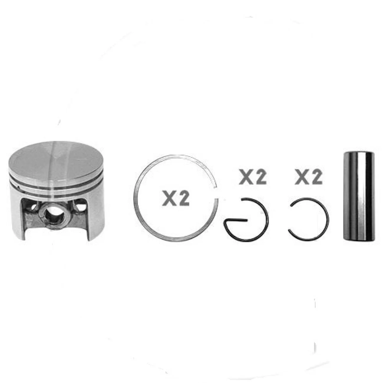 Piston Complet Pentru Atomizor, Suflanta Frunze Stihl SR400, SR420, 46 mm - Hyway