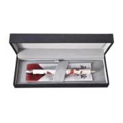 Pix multifunctional de lux PENAC Maki-E (pictura japoneza) - Sensu, corp alb, in cutie cadou