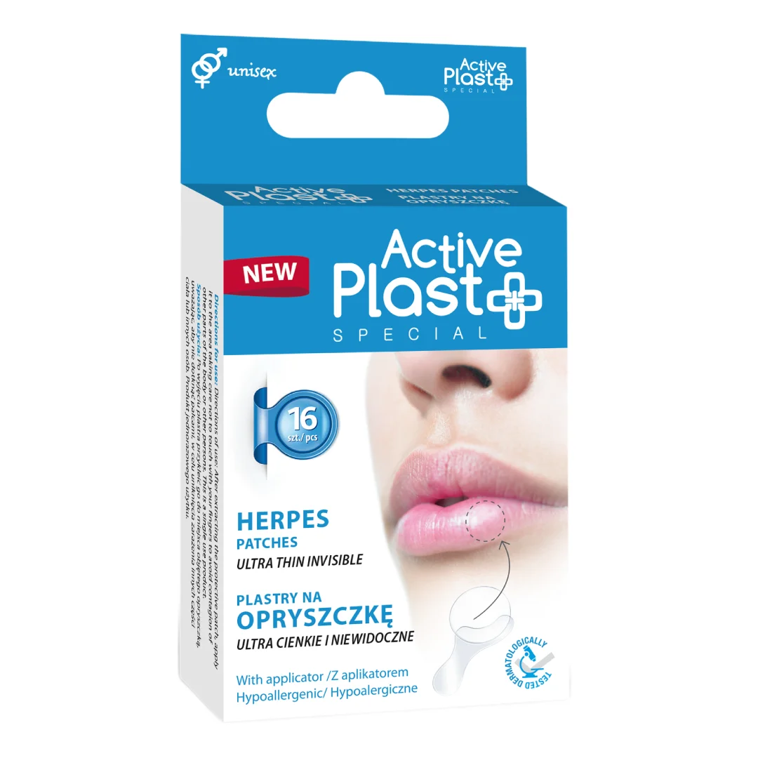 Plasturi antiherpes, 16 bucati, ActivePlast