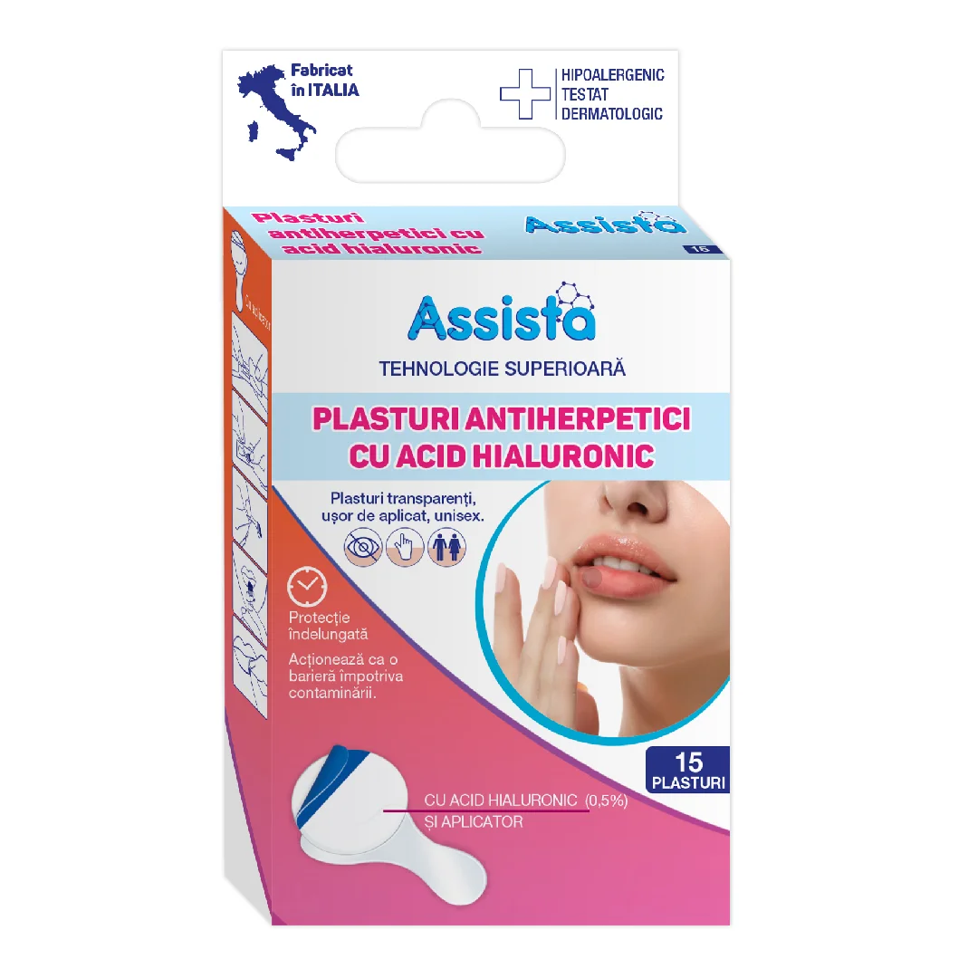 Plasturi antiherpetici, 15 bucati, Assista