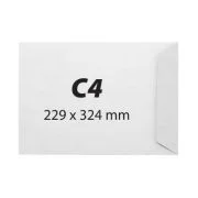 Plic C4, 229 x 324, offset alb, gumat, 80 g, 25 bucati/set