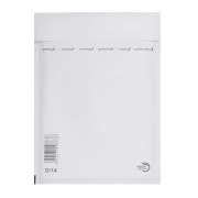 Plic cu protectie, 180 x 265 mm (interior), alb, banda silicon, 90 g/mp, 5 bucati/set