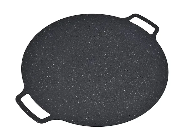 Plita Japoneza rotunda cu manere placa grill antiaderenta diametrul 28 cm