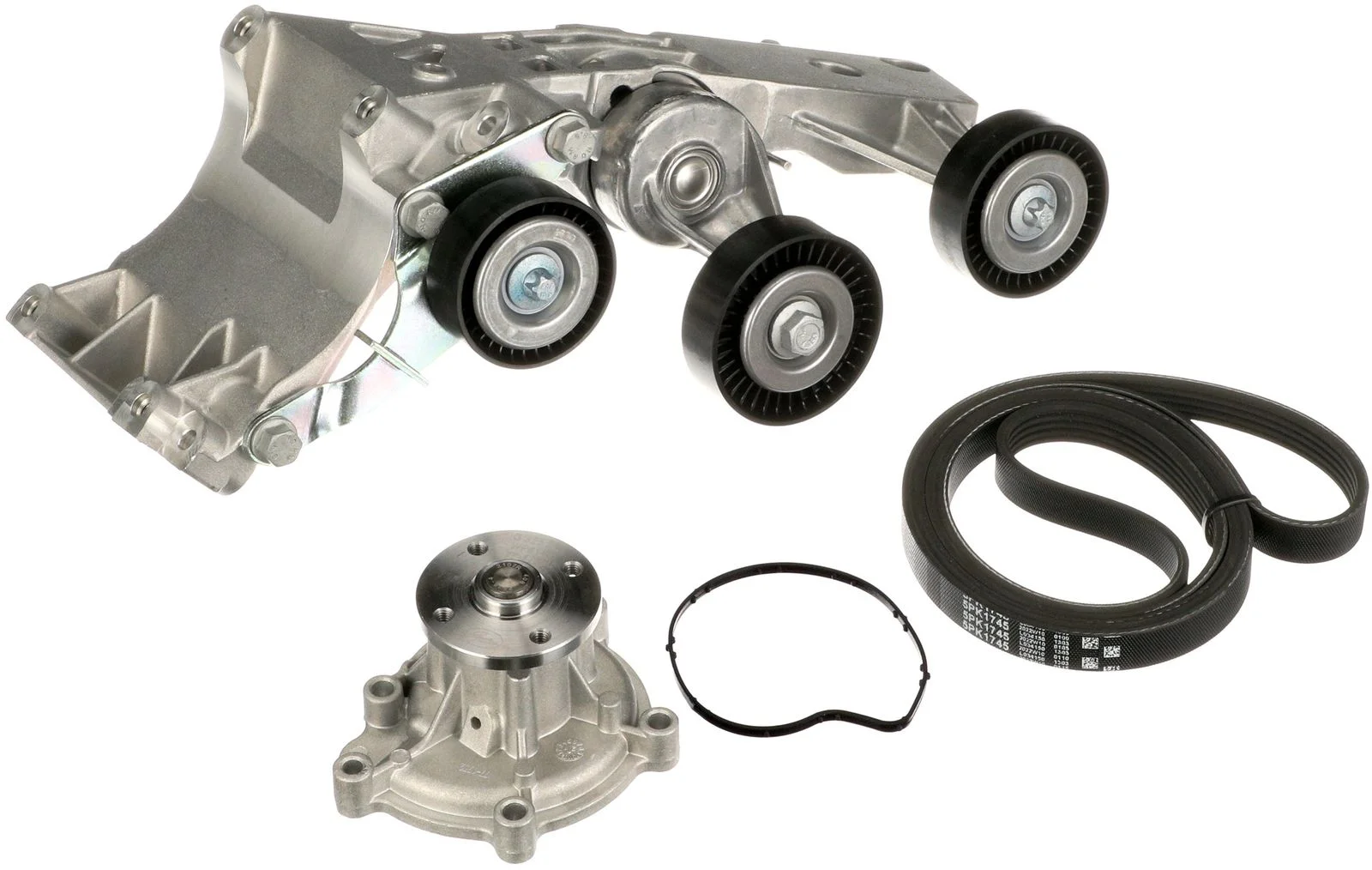 Pompa apa + Set curea transmisie cu caneluri GATES KP15PK1745