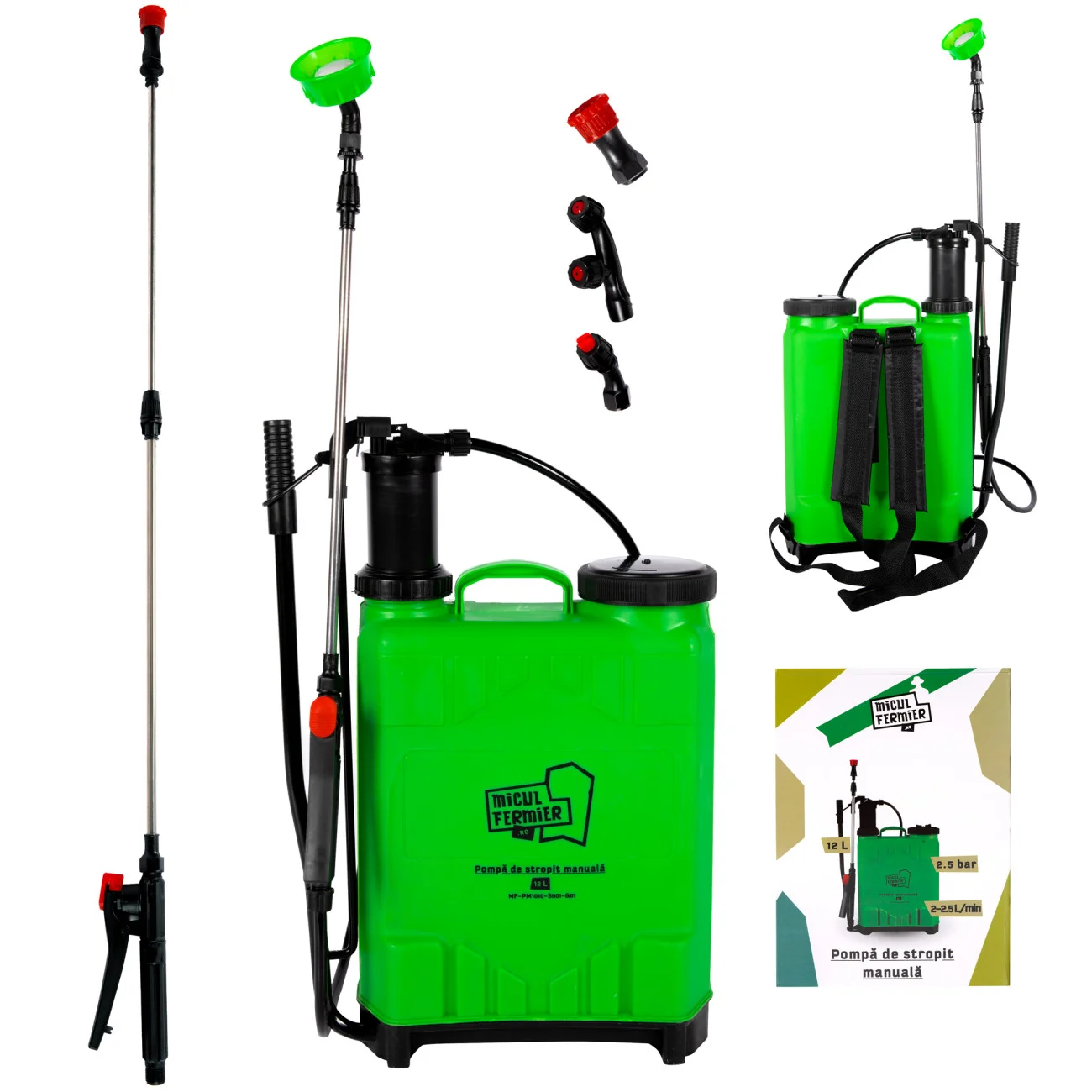 Pompa pentru stropit manuala, 12 Litri,Micul Fermier