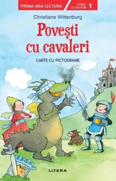 Povești cu cavaleri. Carte cu pictograme. Citesc cu ajutor (Nivelul 1) - Paperback brosat - *** - Litera mică