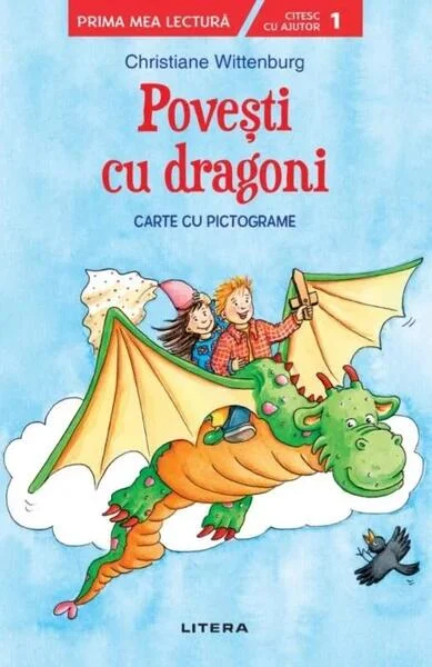 Povești cu dragoni. Carte cu pictograme. Citesc cu ajutor (Nivelul 1) - Paperback brosat - *** - Litera mică