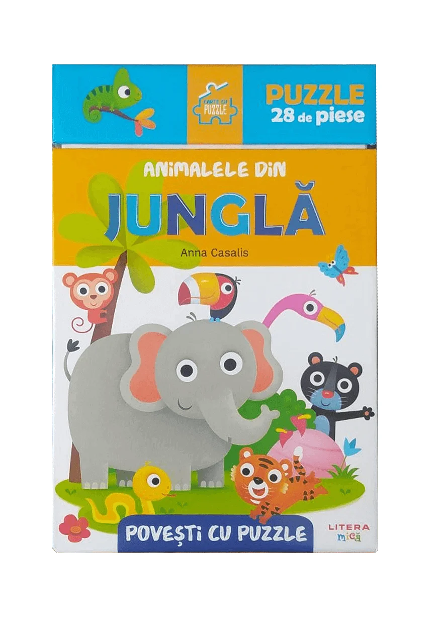 Povesti cu puzzle. Animalele din jungla